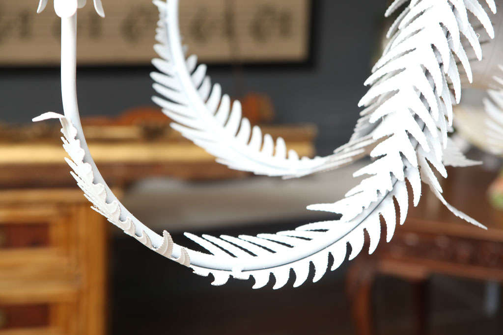 Metal Fern Chandelier 1