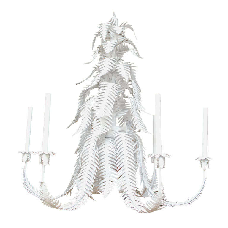 Metal Fern Chandelier
