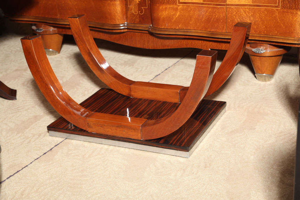 Large French Art Deco Macassar Ebony Coffee Table