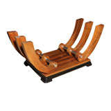 French Art Deco Exotic Walnut Coffee Table