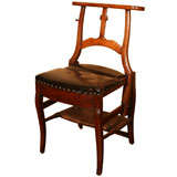 French Provincial Walnut Prie Dieu Chair, Circa 1820