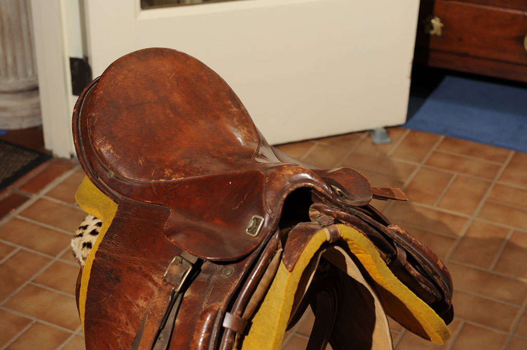 20th Century English Style Leather Saddle