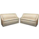 Pair of Luxurious "Garbo"  Upholstered settees