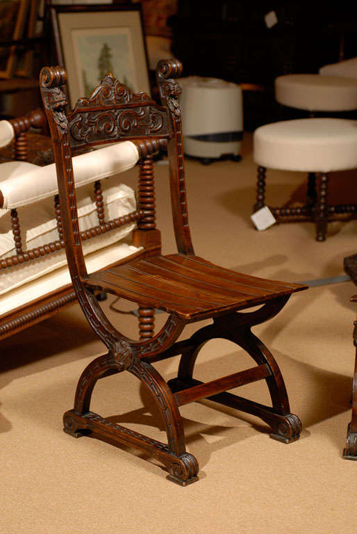 Pair Low Italian Chair