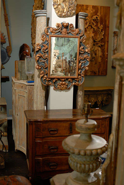 19th Century Italian Wooden Rococo Style Mirror 5