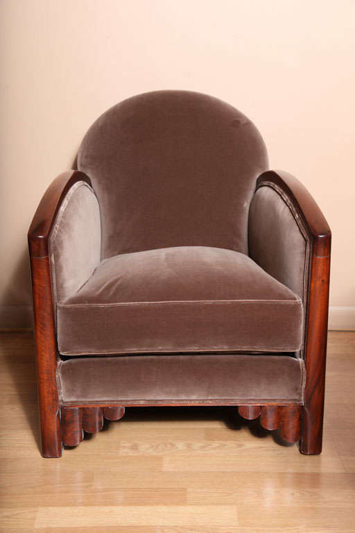 French Pair of Art Deco Armchairs For Sale