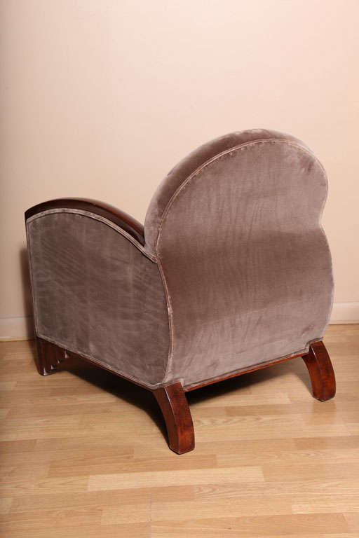 Pair of Art Deco Armchairs For Sale 4