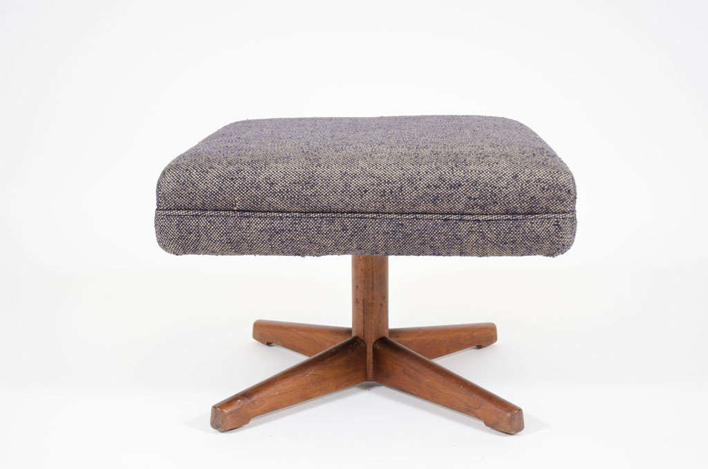 Pair of Four Star Base Upholstered Benches after Jens Risom