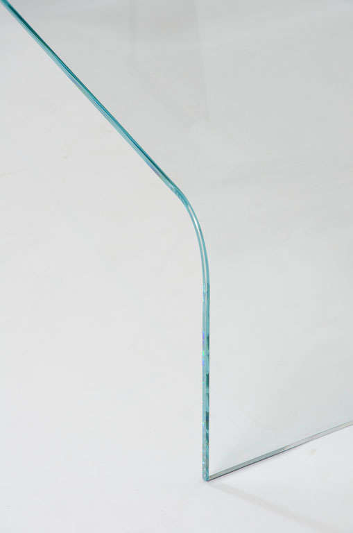 Glass Waterfall Cocktail Table by Angelo Cortesi for Fiam Italia In Excellent Condition In New York, NY