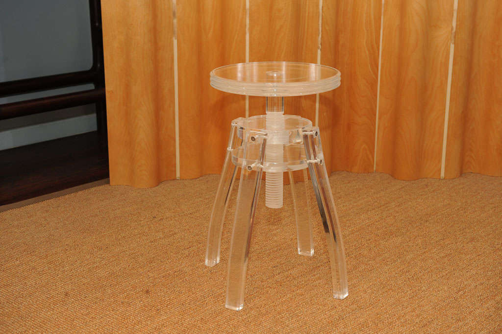 Lucite Piano Stool