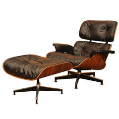 Vintage Original Eames Lounge Chair and Ottoman