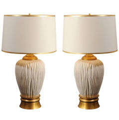 Pair of Moderne Ginger Jar Table Lamps