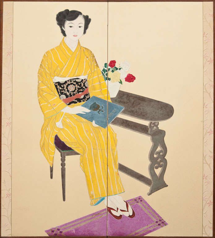 Japanese Screen: “The Fire Bird”