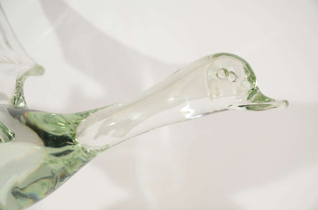 Stylized Murano Glass Waterbird Sculpture by Licio Zanetti 5