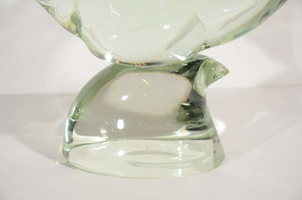 20th Century Stylized Murano Glass Waterbird Sculpture by Licio Zanetti