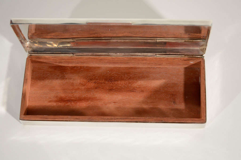 American Vintage Ralph Lauren Silver Art Deco Box