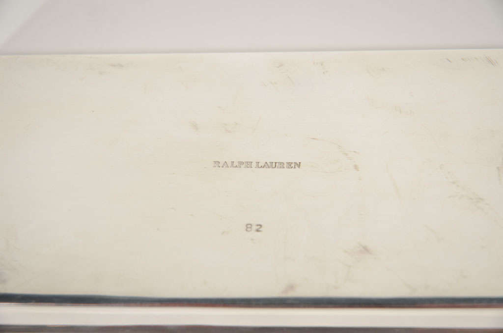 20th Century Vintage Ralph Lauren Silver Art Deco Box