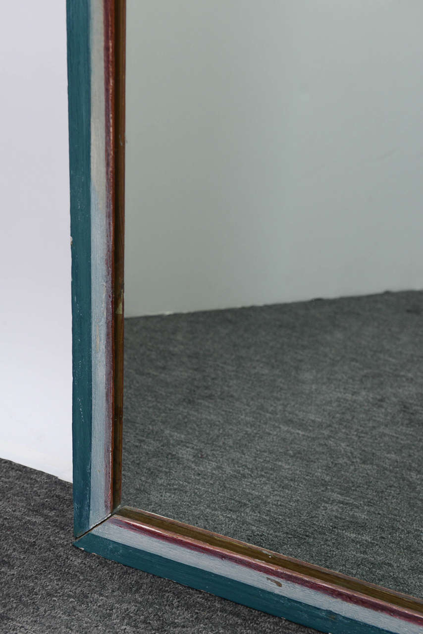 Contemporary Trumeau Mirror with Hand-Painted Beehives