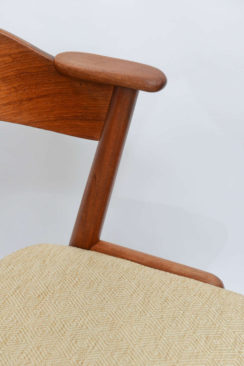 Mid-Century Modern Danish Teak Dining Chairs Designed by Kai Kristiansen