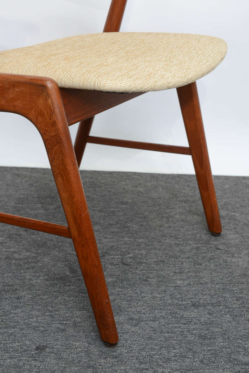 Danish Teak Dining Chairs Designed by Kai Kristiansen In Excellent Condition In Miami, FL