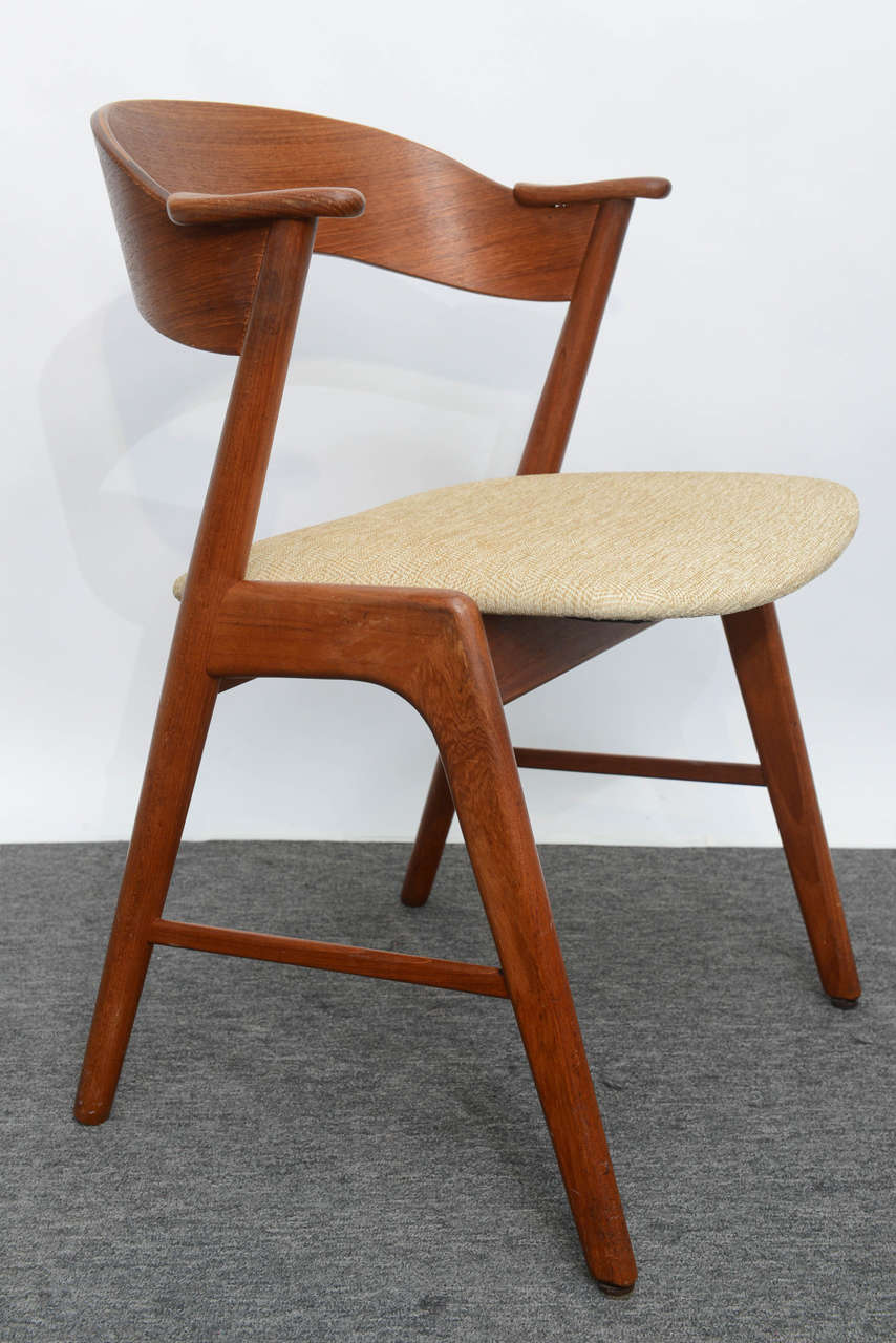 Mid-20th Century Danish Teak Dining Chairs Designed by Kai Kristiansen