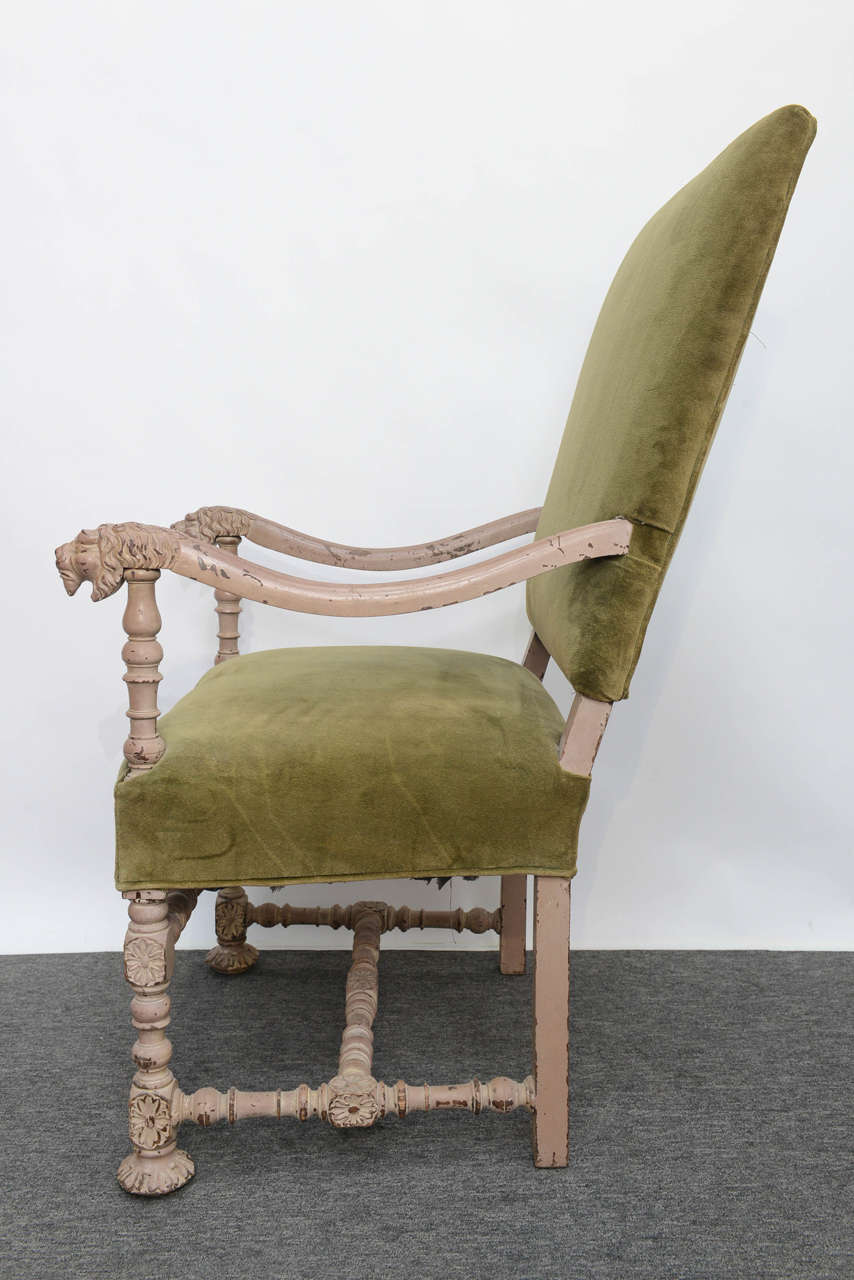 19th Century French Louis XIII Style Armchair 2