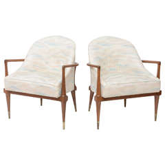 Pair of T.H. Robsjohn-Gibbings Armchairs