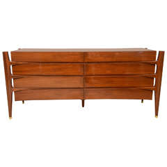 Swedish Modern Fruitwood Eight-Drawer Dresser or Sideboard by Edmond Spence