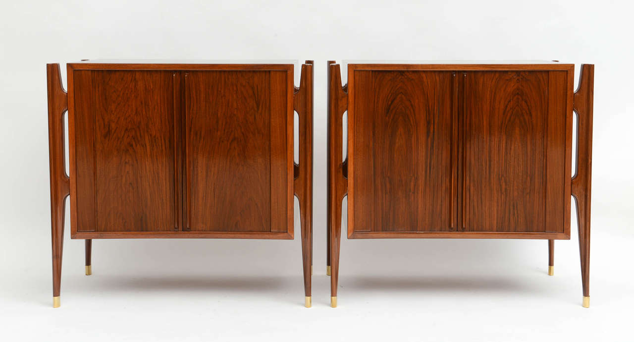 Pair of Swedish Modern Bedside Cabinets, William Hinn