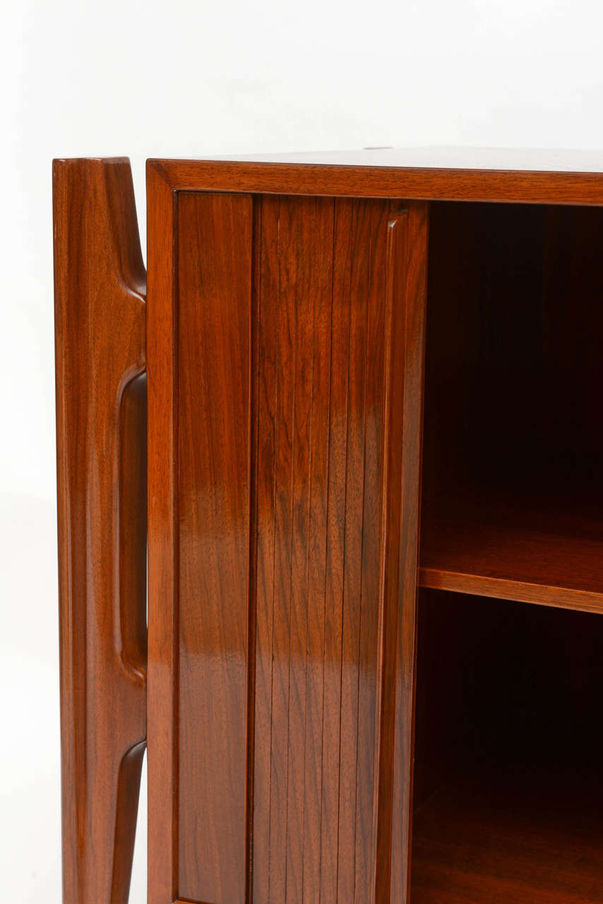 Mid-Century Modern Pair of Swedish Modern Bedside Cabinets, William Hinn