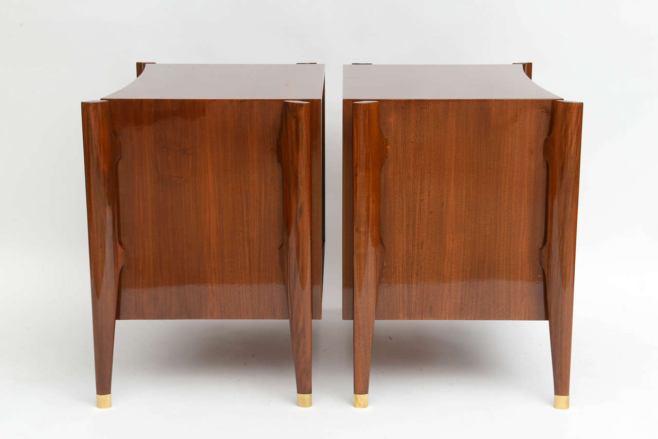 Mid-20th Century Pair of Swedish Modern Bedside Cabinets, William Hinn