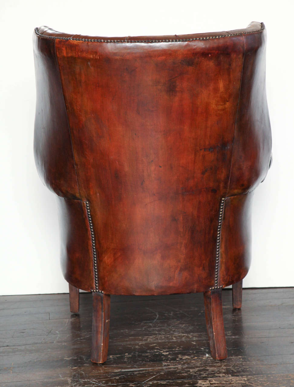 Georgian Style Leather Library Chair 1