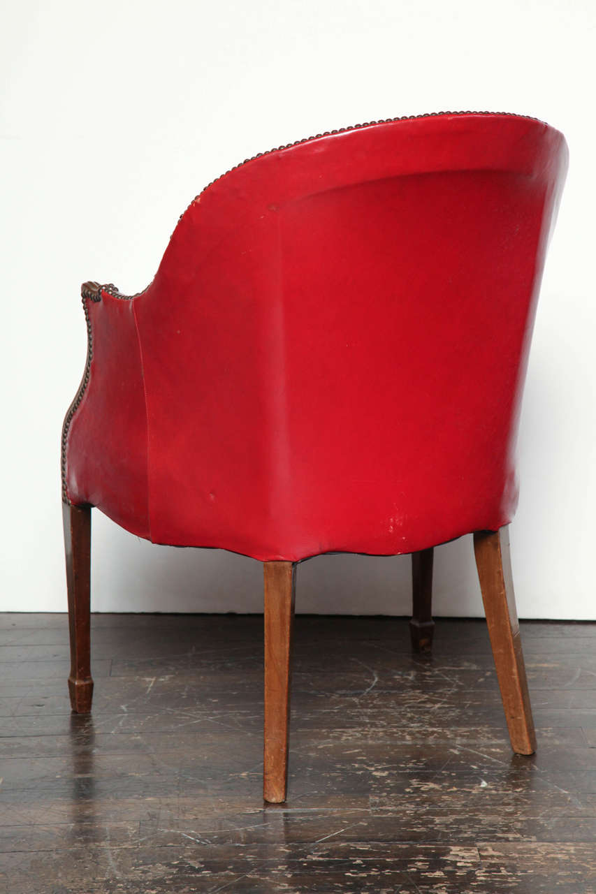 18th Century Hepplewhite, Leather Desk Chair 1