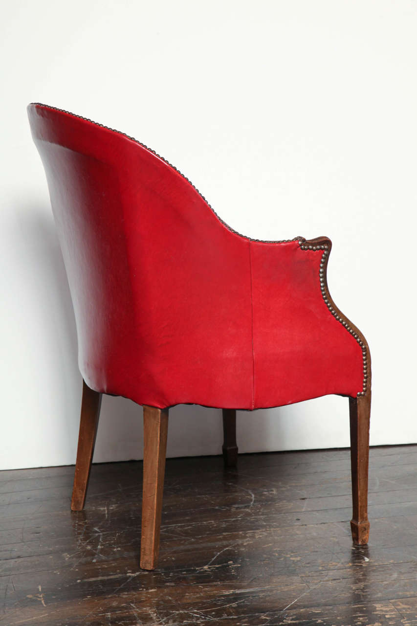 18th Century Hepplewhite, Leather Desk Chair 3