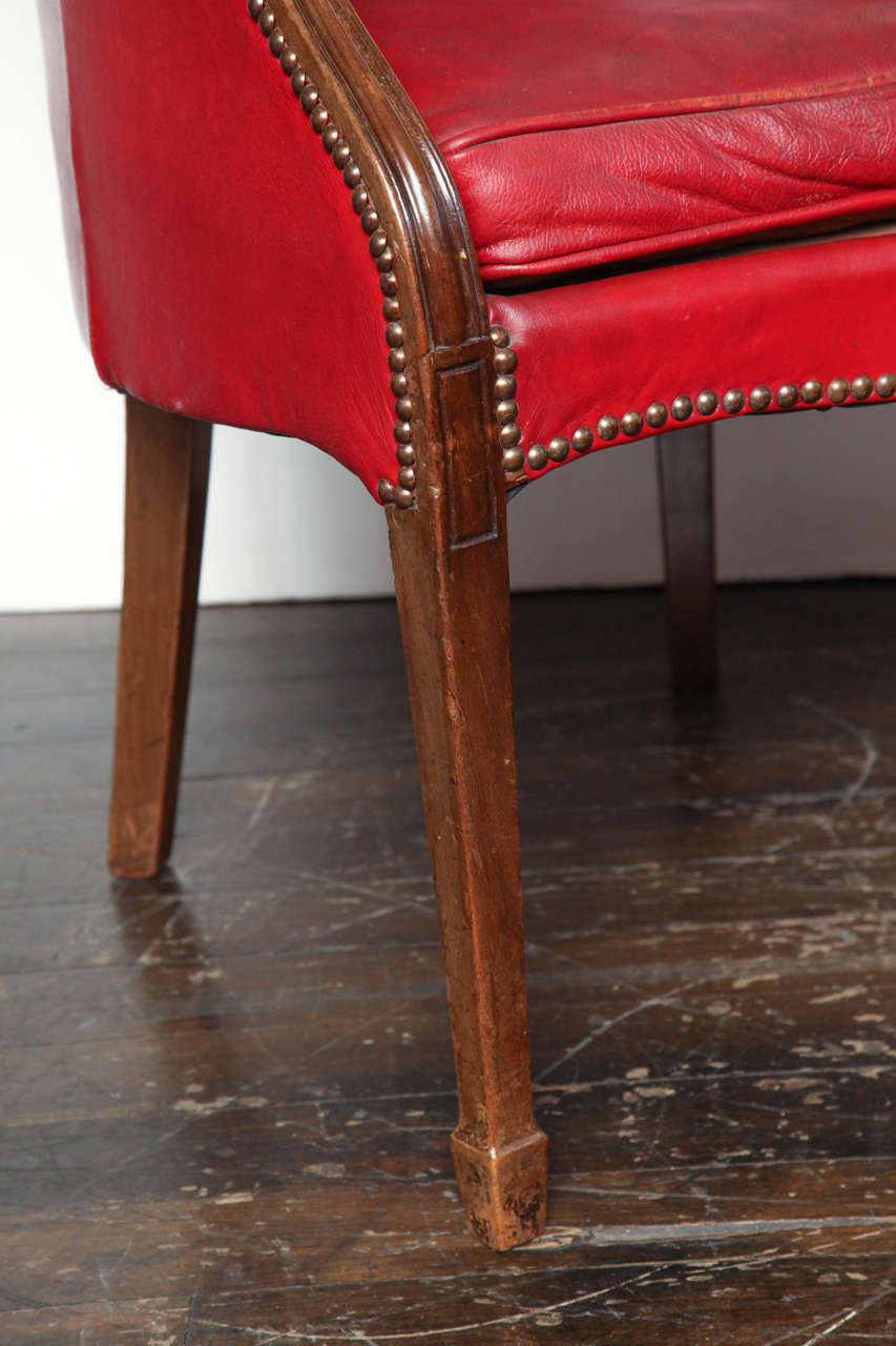 18th Century Hepplewhite, Leather Desk Chair 5