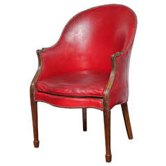 18th Century Hepplewhite, Leather Desk Chair