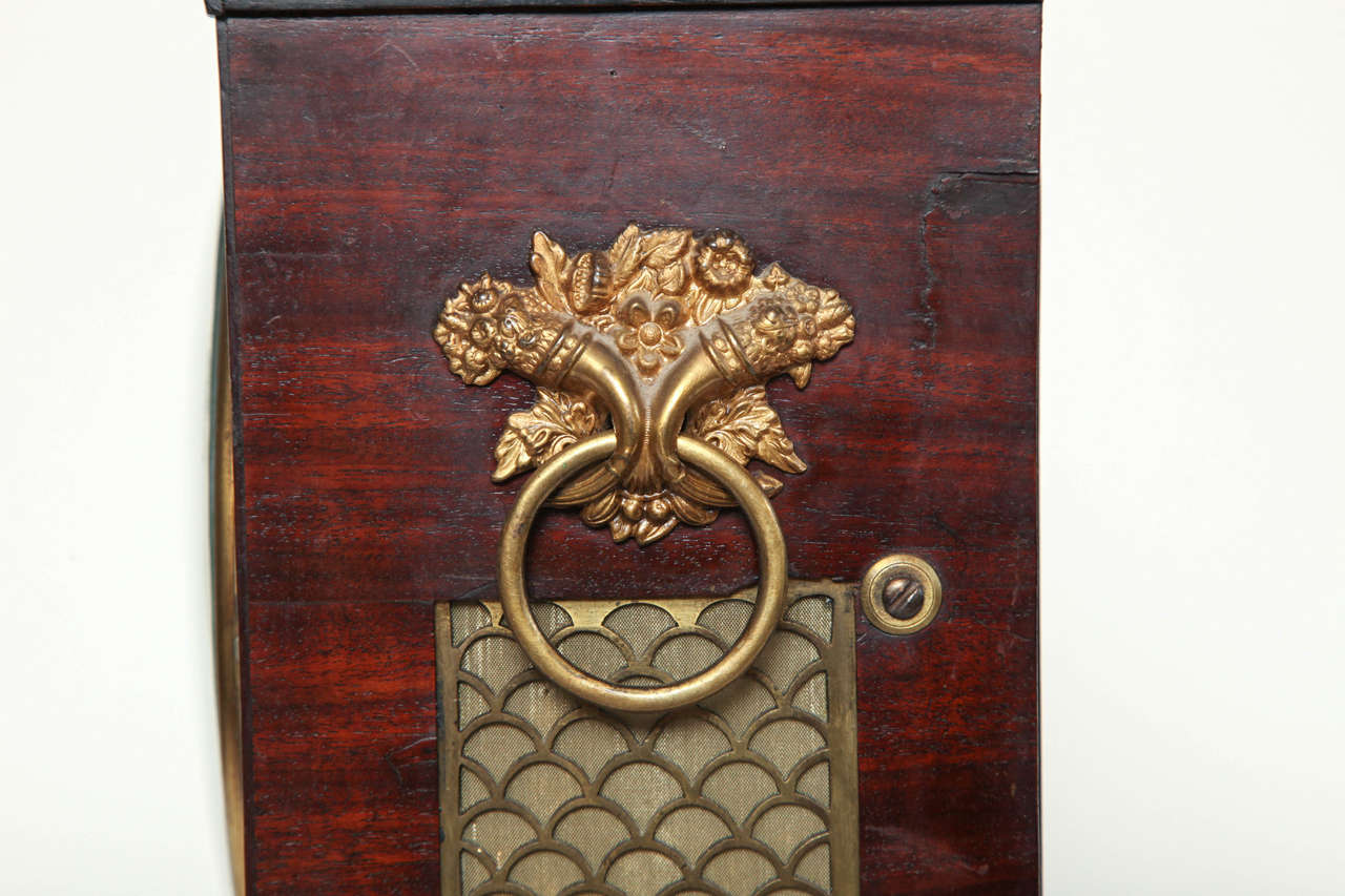 Mahogany 19th Century English Regency Bracket Clock For Sale