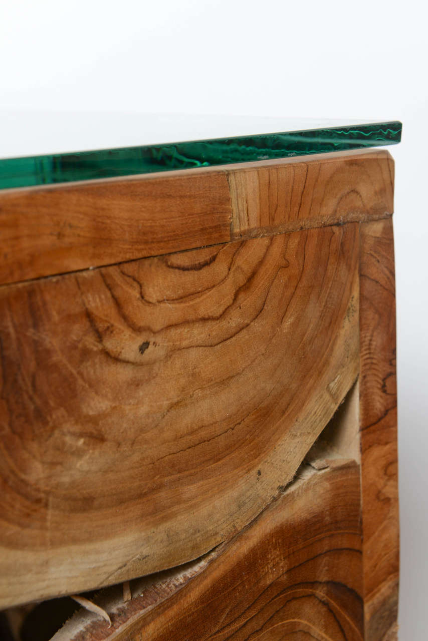 Repurposed Wood Organic, Cube Side Tables 2