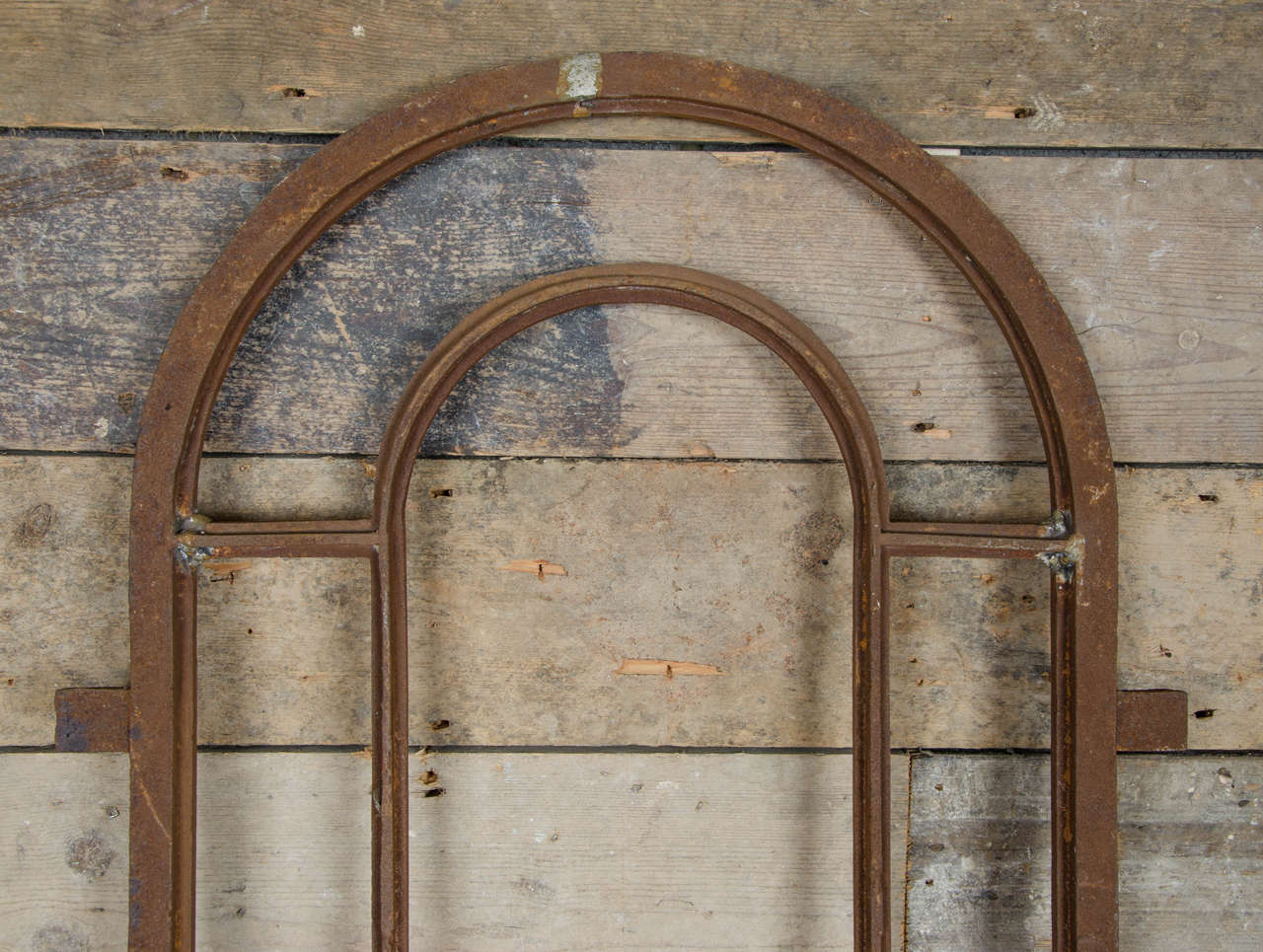 Antique Victorian Arched, Cast Iron Window Frames 2