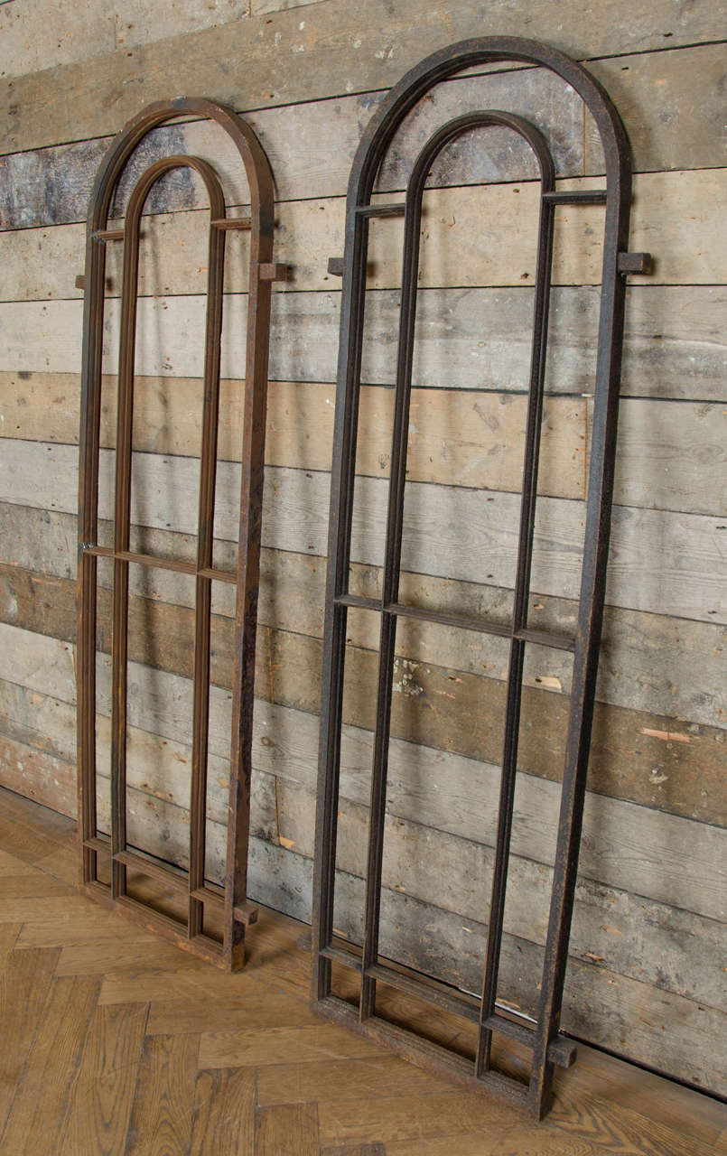 Antique Victorian Arched, Cast Iron Window Frames at 1stDibs