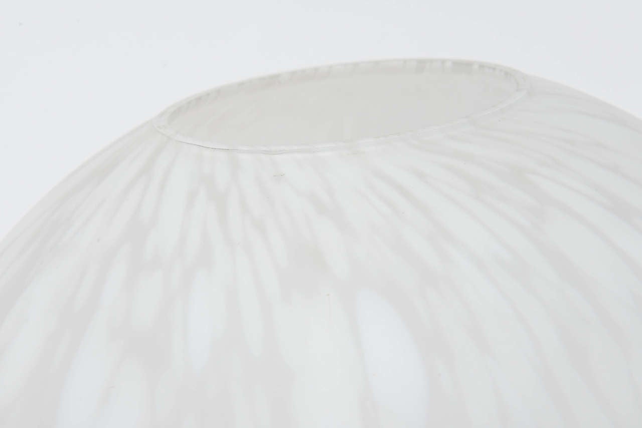 Mid Century Modern Italian Murano Glass Orb Sculptural Table Lamp Light Fixtu For Sale 3