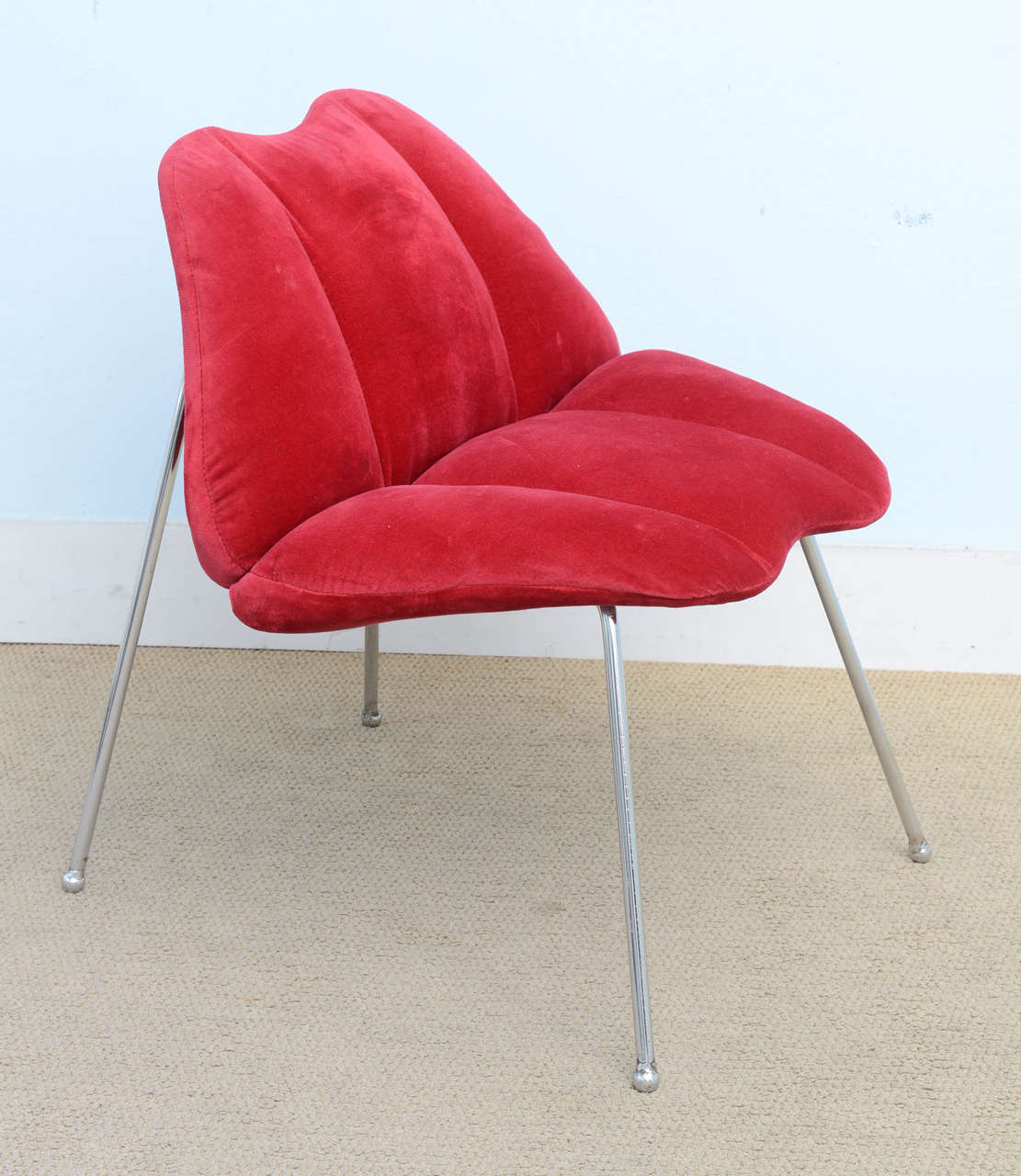 20th Century Pair of Modern Lips Pop Fun Chairs