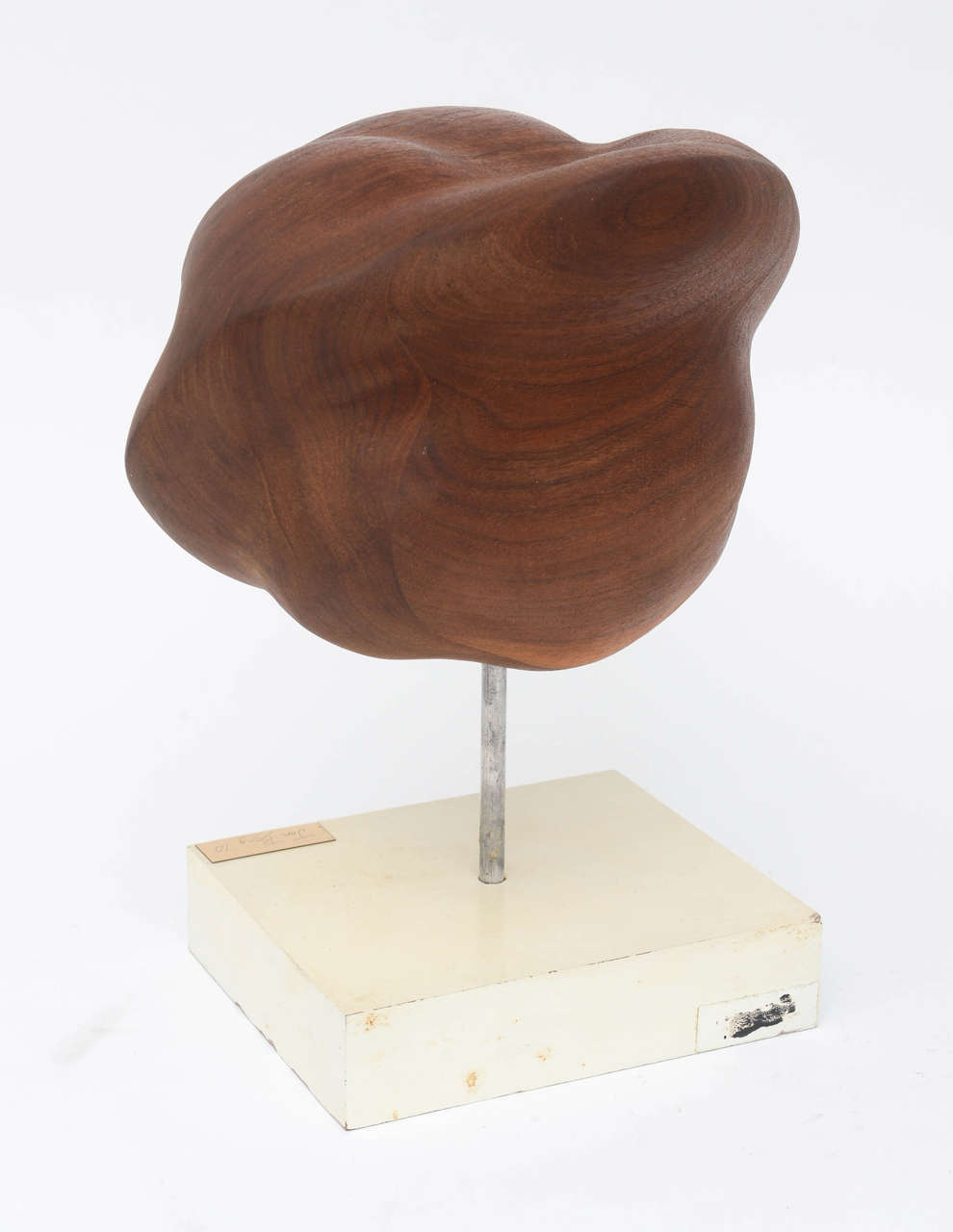 Late 20th Century Mid-Century Modern Walnut Sculpture by Artist Jon Bery For Sale