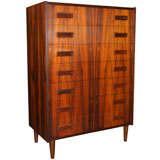 Elegant Rosewood Danish Modern 7-Drawer Dresser