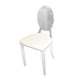 Lucite Counter Stool Covered in Ultrasuede