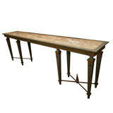Directoire Style Marble Top Pier Table