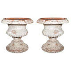 Pair of Extraordinary Garden Urns in Terra Cotta 2