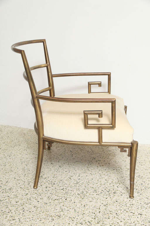 Weiman Warren Lloyd Brass Lounge Chairs 1
