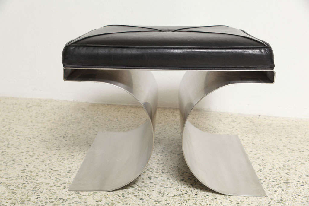 Michel Boyer Stainless Steel Stool 2