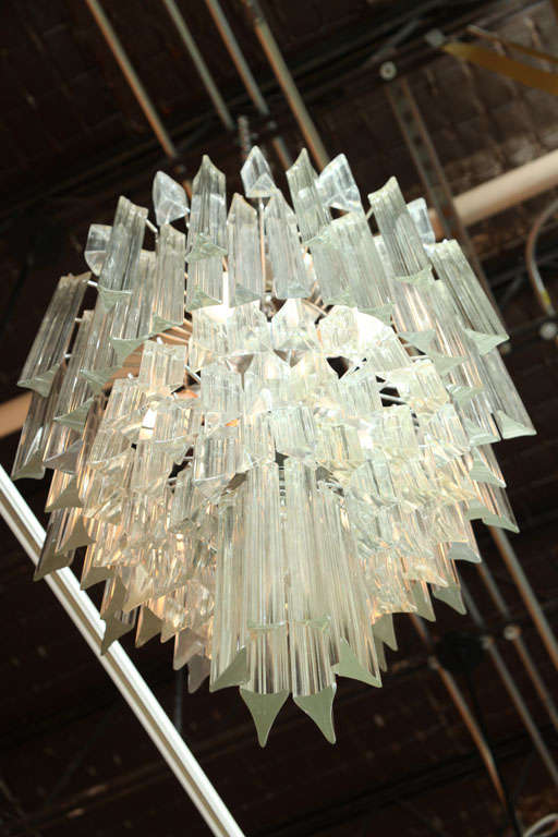 Camer Glass Chandelier For Sale 1